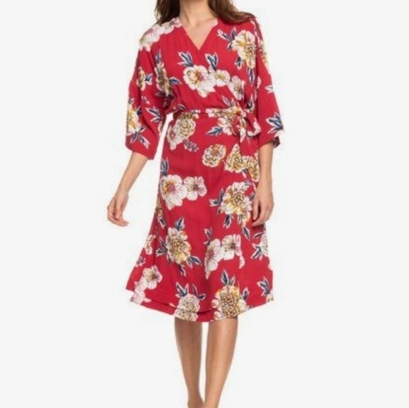 Roxy Kimono Wrap Dress - Picture 1 of 12